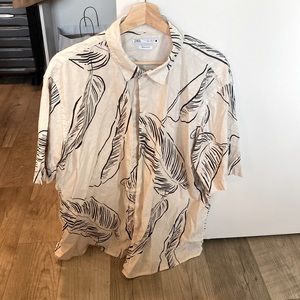 Zara SS Button Down Men Size L